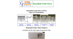 Desktop Screenshot of mansfieldtoiletparts.claytonmarkmfg.com